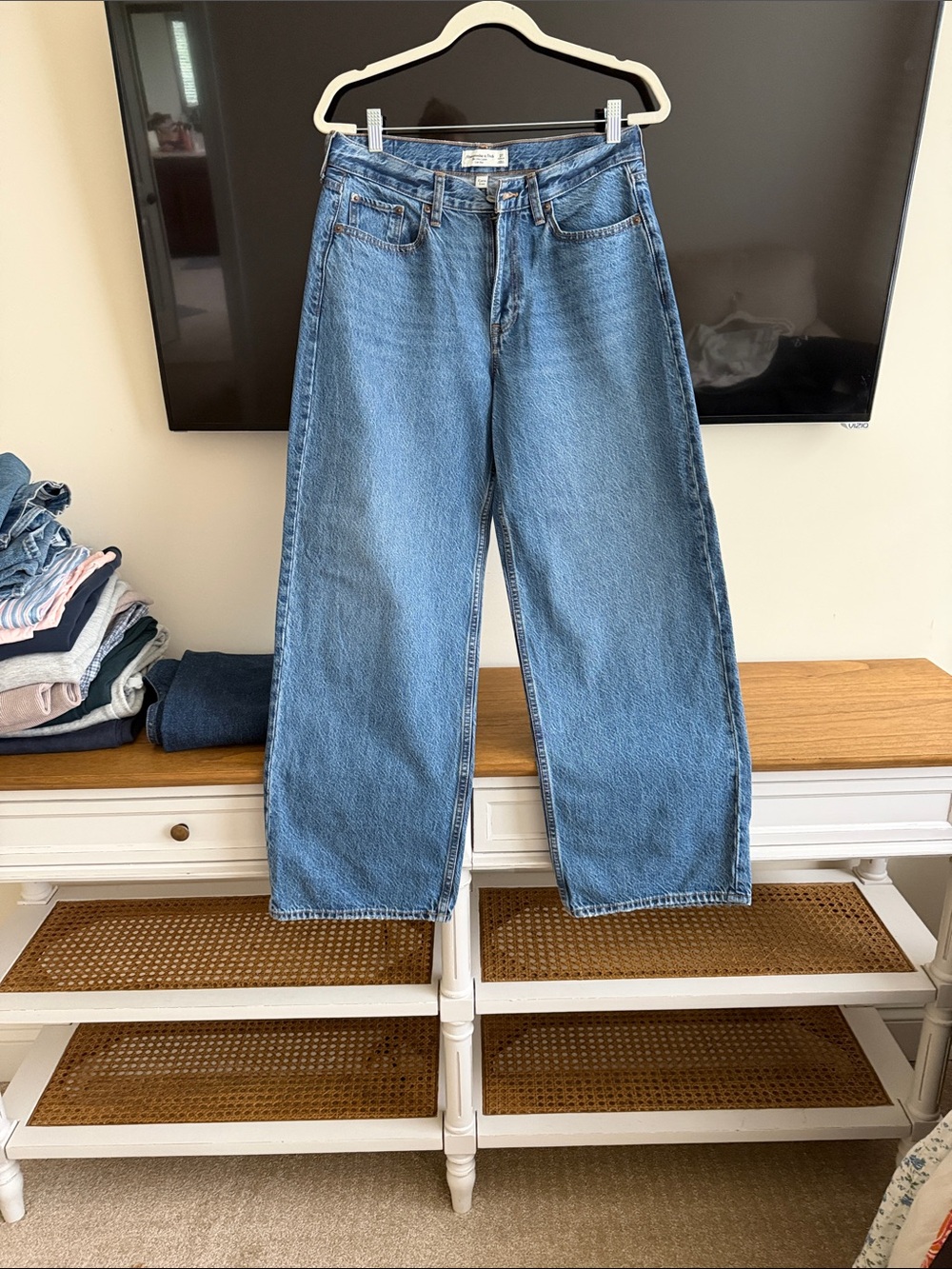 Abercrombie & Fitch Curve Love Ultra Loose Low Rise